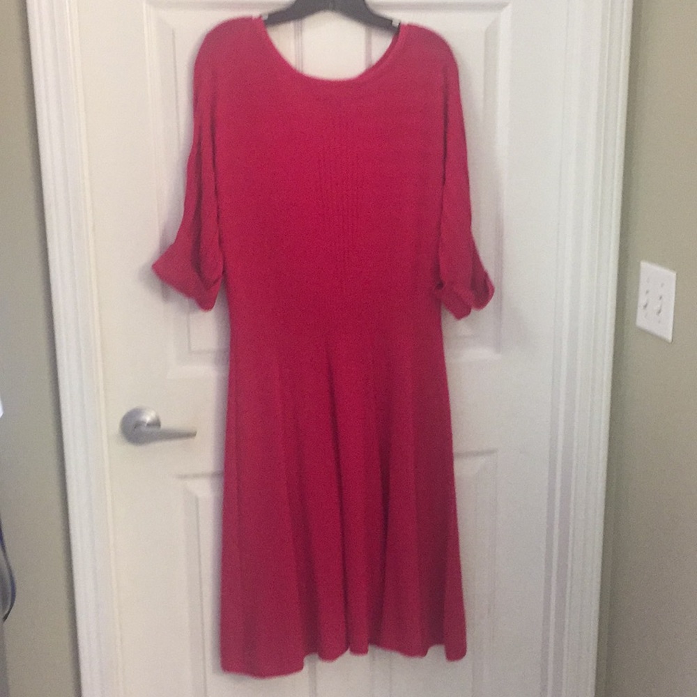 (EUC) 1X Bright Pink Dress by Eliza J